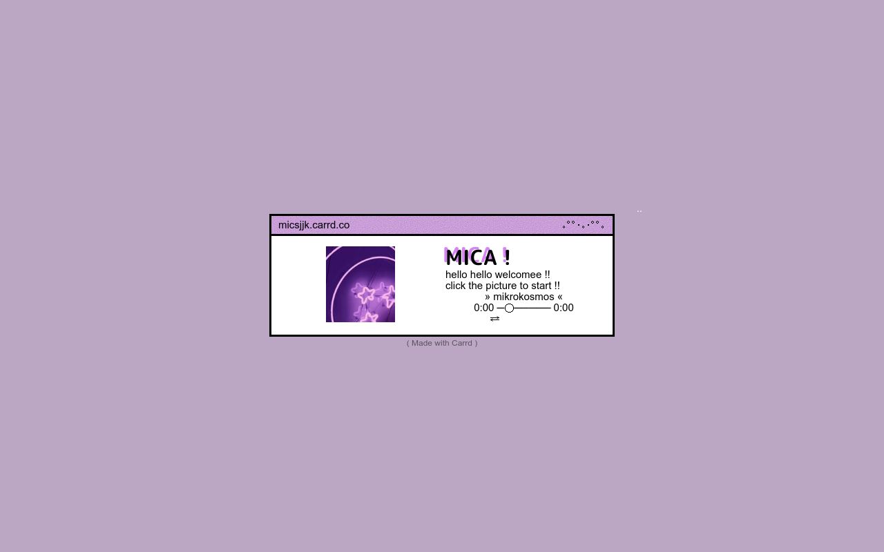 Carrd profile picture for @micx